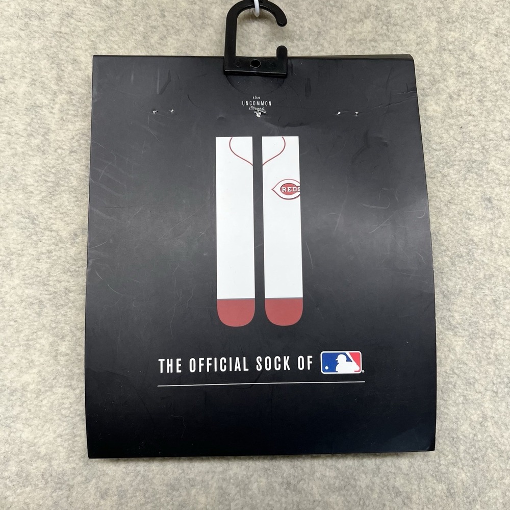 Stance Cincinnati Reds MLB Over The Calf Socks White Red Men's L 9-12 NWT‎